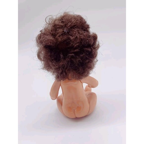 Vintage 1976 Vintage Heart Family Baby Toddler Doll? Mattel Brown Wavy Hair 4.5" - Picture 14 of 15